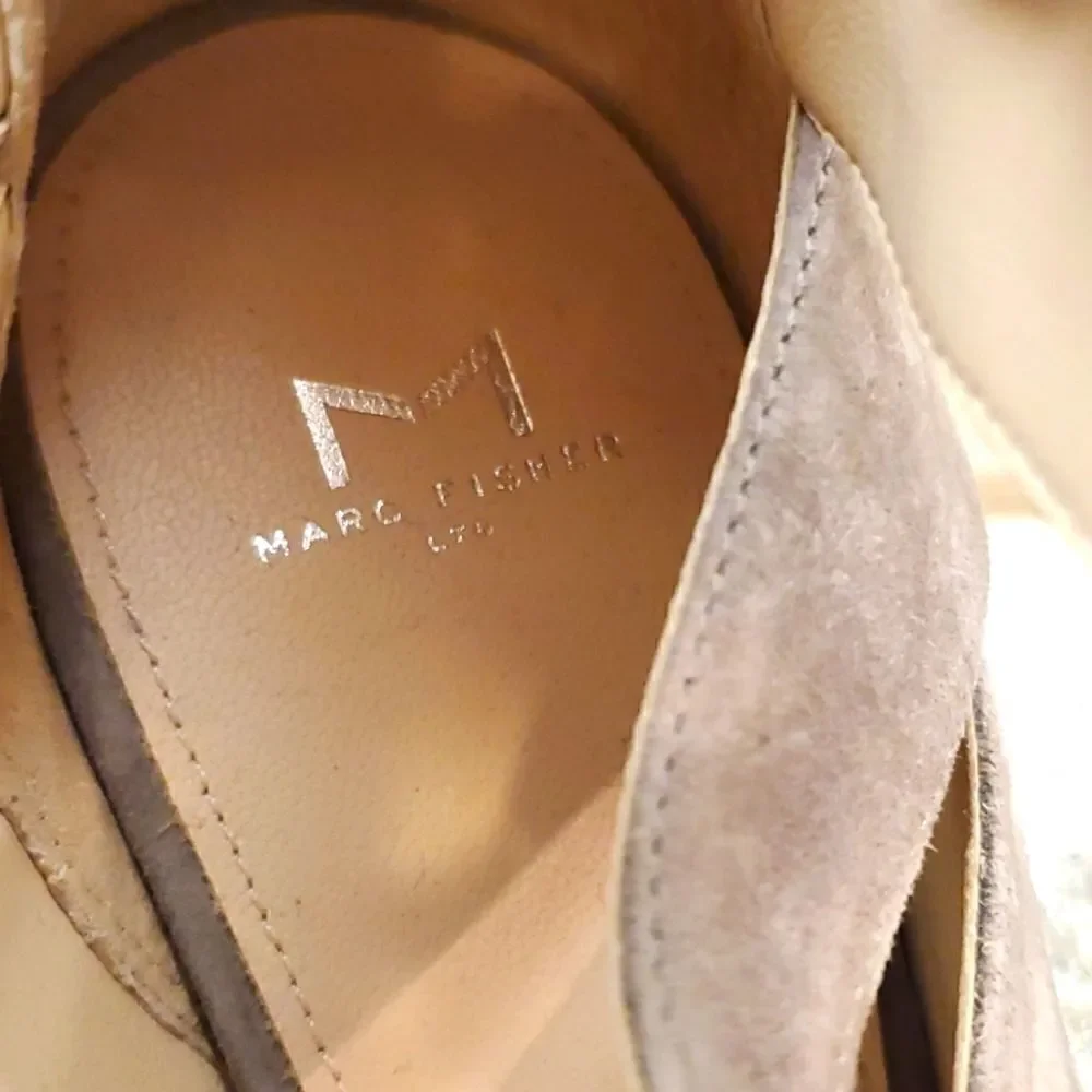 MARC FISHER Suede Caged Sandals - Size 10‎